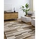 preview thumbnail 4 of 12, Livabliss La Puna Cottage Striped Area Rug Brown - 2' x 3'