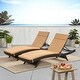 preview thumbnail 39 of 80, Salem Outdoor Cushion Set for Chaise Lounge - Cushions only (Set of 2) by Christopher Knight Home - 79.25"L x 27.50"W x 1.50"H Caramel