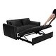 preview thumbnail 28 of 28, 64.96" Velvet Convertible Sofa Bed with Storage Pocket