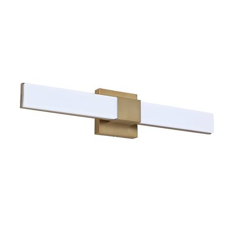 24 Inch Bathroom Wall Sconce Black Finish