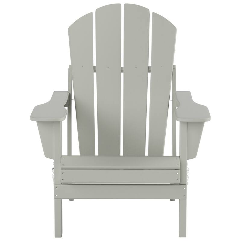 POLYTRENDS Laguna Outdoor Eco-Friendly Poly Folding Adirondack Chair (Set of 2)