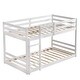 preview thumbnail 6 of 9, Wooden Bunk Bed with Straight Ladder,White