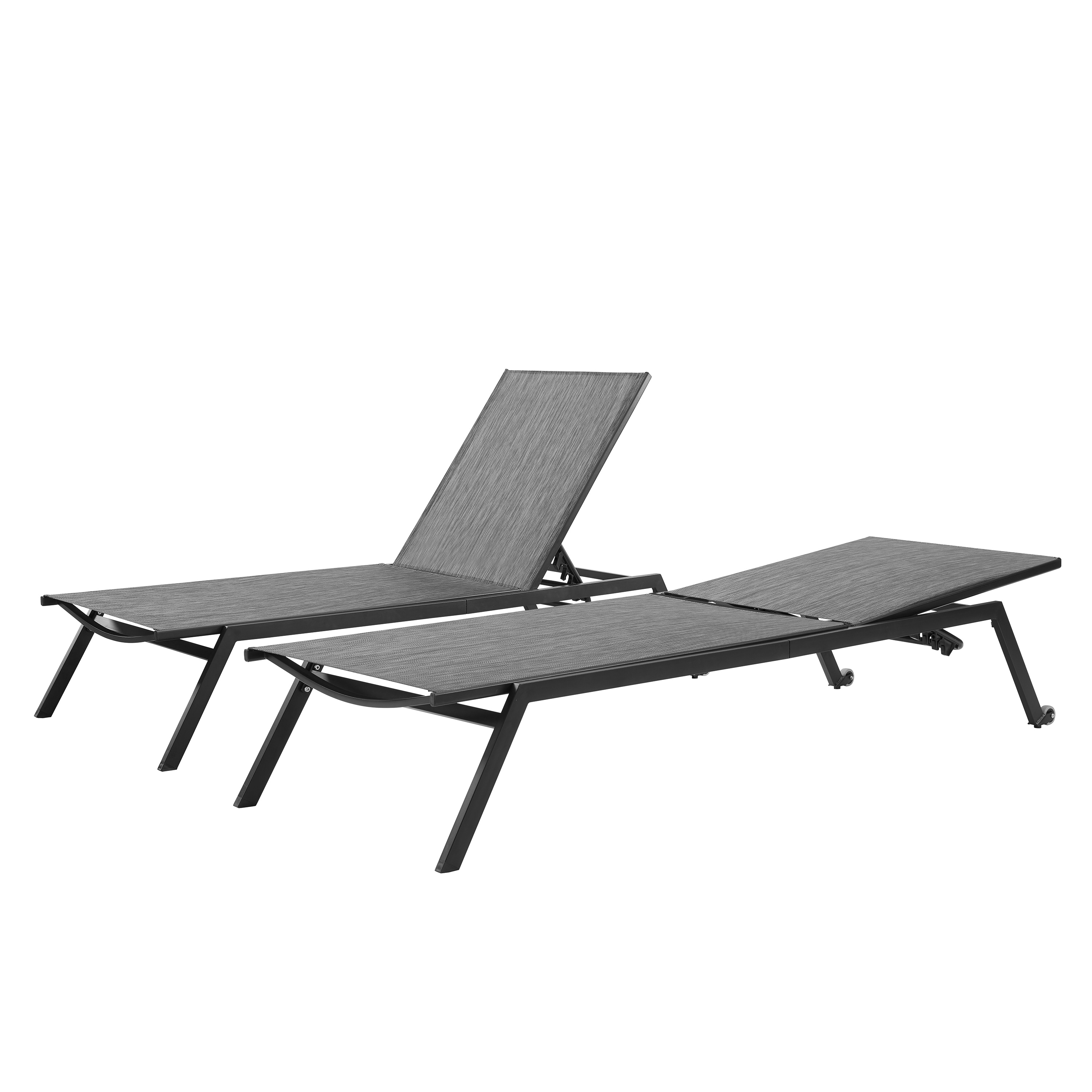 Corvus torino adjustable sling fabric patio chaise lounge 2025