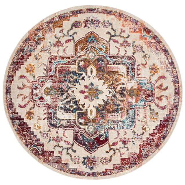 SAFAVIEH Crystal Floretta Vintage Boho Medallion Rug