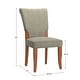preview thumbnail 8 of 6, Andorra Sage Velvet Upholstered Dining Chair (Set of 2) by iNSPIRE Q Classic