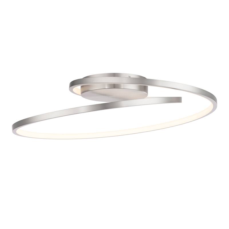 Marques LED Flush Mount - 22 inches - Brushed Nickel