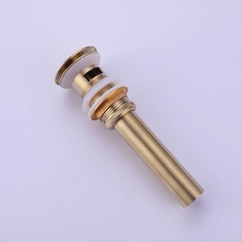 10-1/4"H Solid Brass Single-handle Bathroom Sink Faucet Optional Drain Assembly