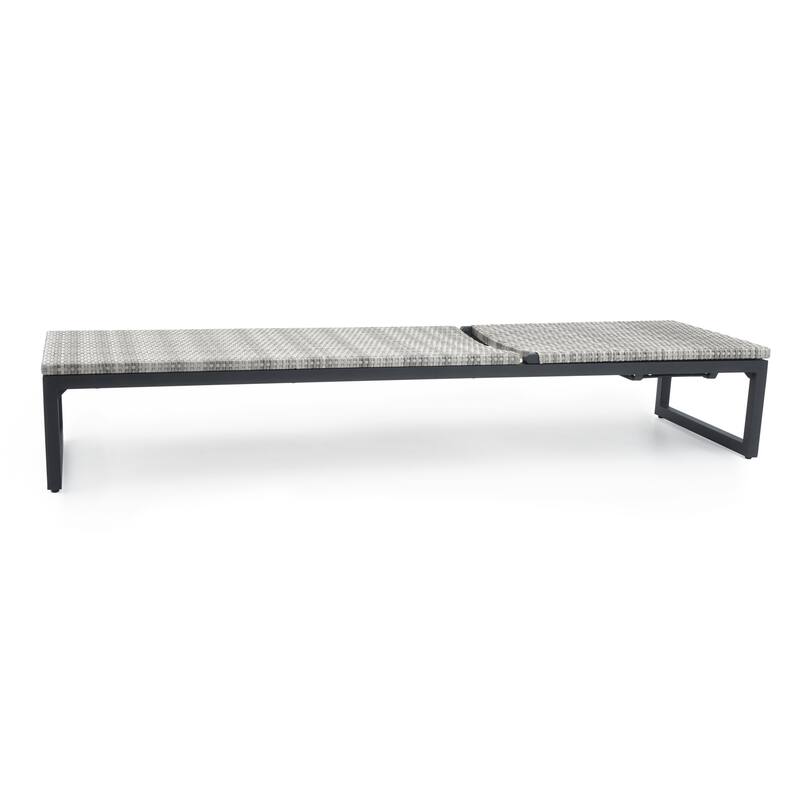 Milo Gray 2 Piece Sunbrella Outdoor Patio Chaise Lounges
