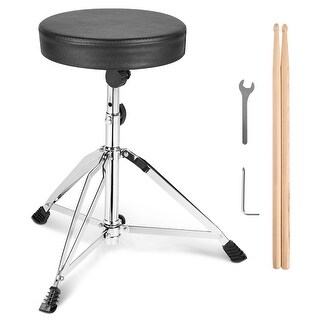 VEVOR Drum Seat, Adjustable Height,Comfortable Padded Stool,for Drum Player
