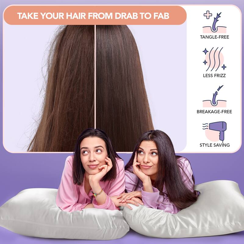 Deconovo 100% Pure Mulberry Silk Pillowcase With 22 Momme 6A High Grade Fibers