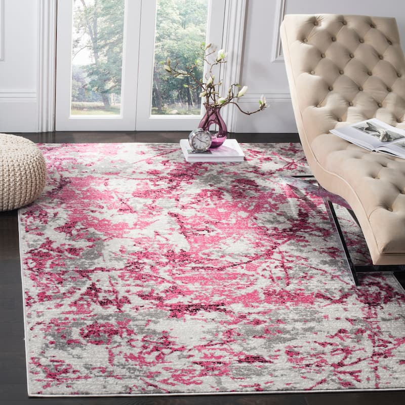 SAFAVIEH Skyler Leitha Modern Rug - 9' x 12' - Pink/Ivory