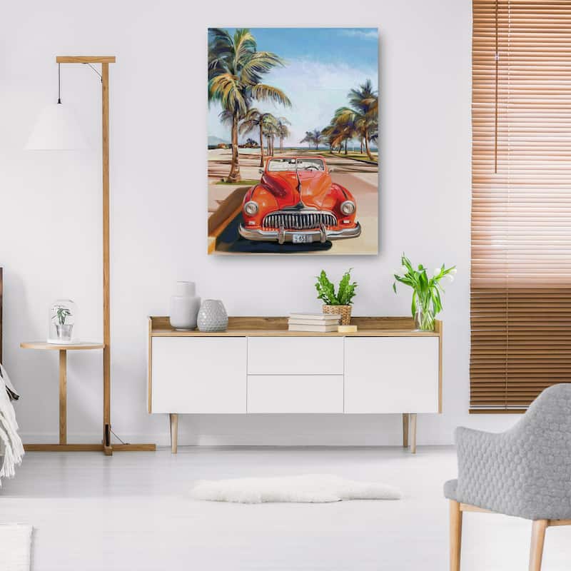 Retro Beach Day I By Studio Arts Canvas Art Print