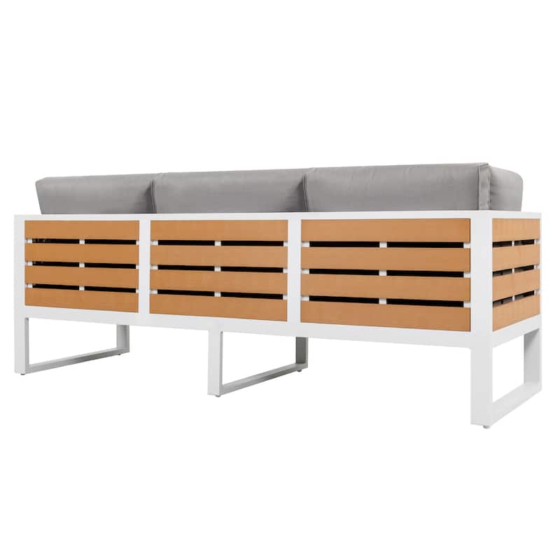 Outdoor Sofa Set, Coffee Table, Three-seat Sofa, 2 Armchairs