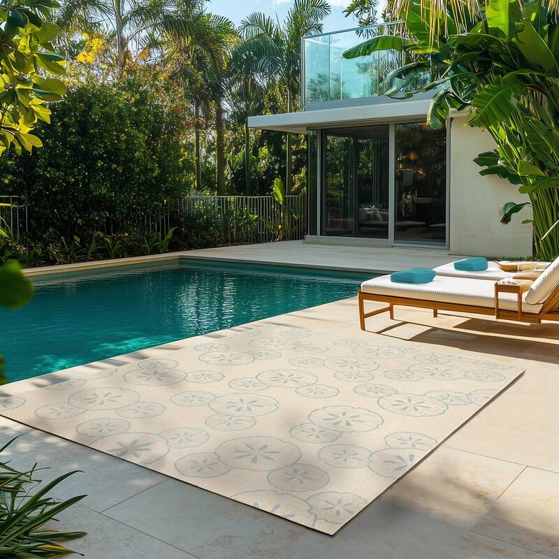 Disney Mickey Mouse Studio Modern Classic UV Protected Polypropylene Flatweave Indoor/ Outdoor Area Rug Collection