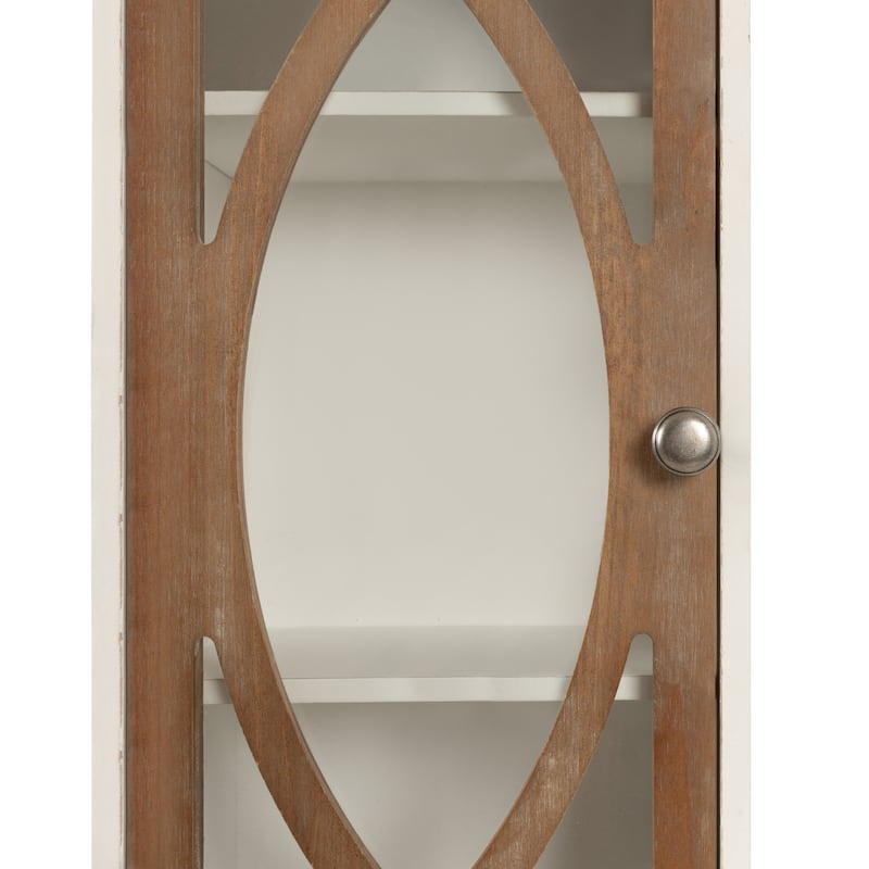Kate and Laurel Quinlan Decorative Rustic 2-Door Wall Cabinet