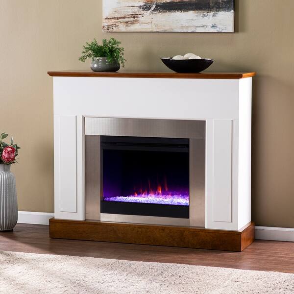 SEI Furniture Eatenburg Color Changing Electric Fireplace - Bed Bath u0026  Beyond - 32064110