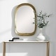 preview thumbnail 2 of 5, Uttermost Bradano Brass Arch Mirror - 23.75"W x 35.5"H x 4"D