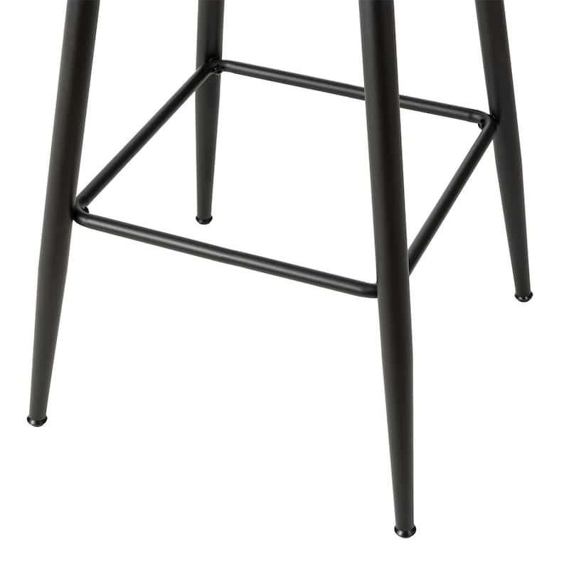 Glitzhome Modern 3-Piece Wooden Swivel Bar Stools & Height Adjustable Pub Table Set