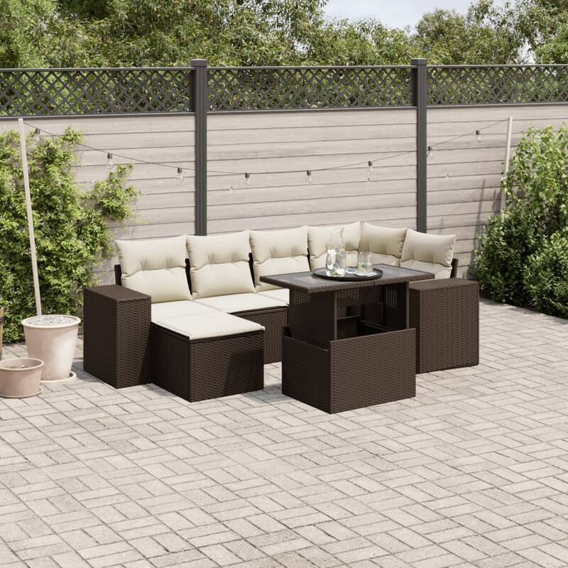 vidaXL Garden Sofa Set - 21.7 x 39.4 x 28.7