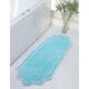 Home Weavers Allure Collection Absorbent Cotton, Machine Washable and Dry Bath Rugs - 21"x54" - Turquoise