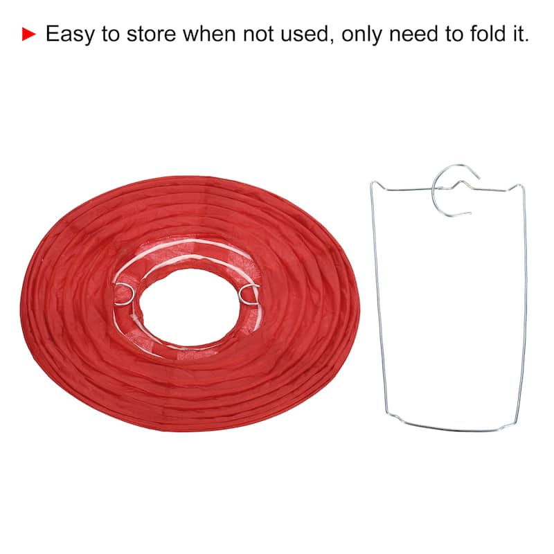 6pcs 6 Inch Folding Hanging Paper Lanterns for Wedding Home Party