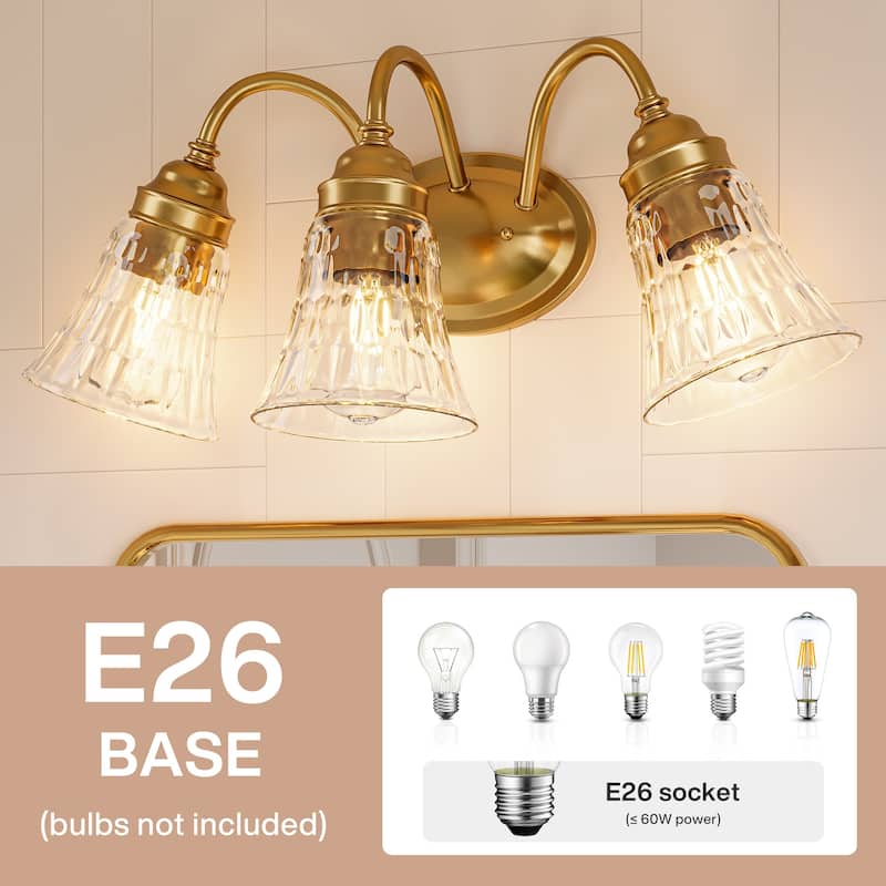 3-Light Bathroom Light Fixtures