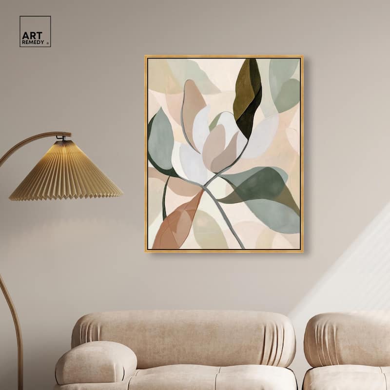 Leaf Prints II Canvas by Art Remedy