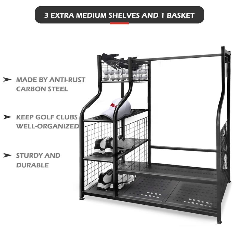 Sports Equipment Garage Organizer Sport Balls Storage Rack Organizer