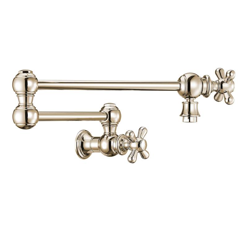 Whitehaus WHKPFCR3-9550-NT Vintage III Plus 1.8 GPM Wall Mounted - Polished Nickel