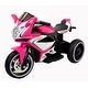 preview thumbnail 6 of 15, 6V Kids Ride On Motorcycle,380W Electric Ride On Motorcycle with Training Wheels, Light Wheels, Manual Throttle,Led Lights Pink