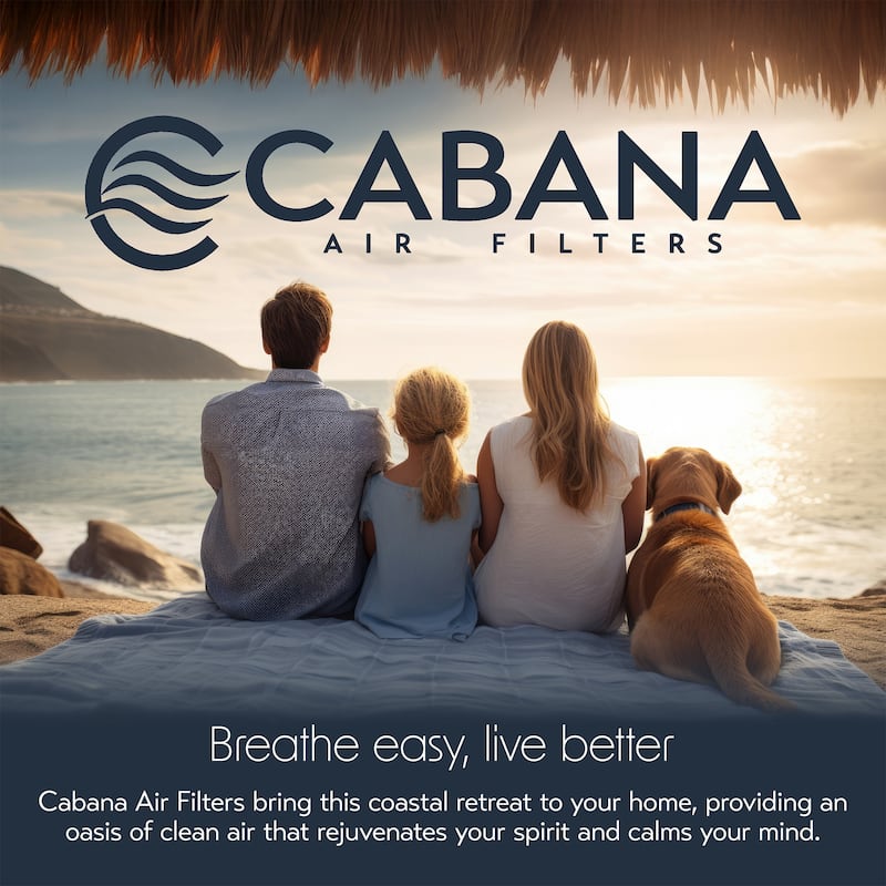 Cabana Air Filters 6 Pack HVAC Furnace Air Filters, MERV 8, 16 x 20 x 1, White - 0.68