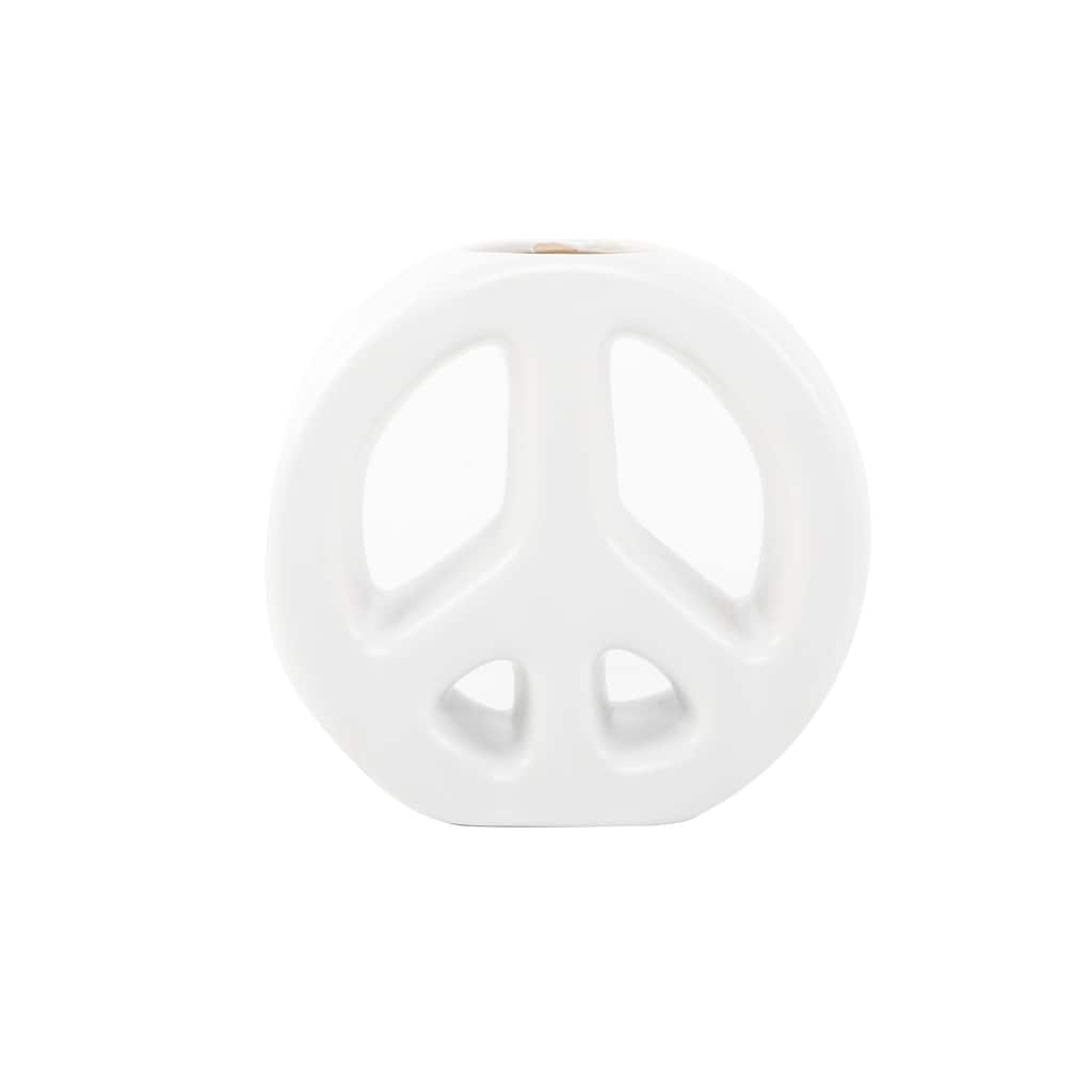 6.75" Peace Ceramic Vase