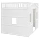 preview thumbnail 14 of 12, White Full Size Solid Wood House Loft Bed With Ladder for Kids, Boys and Girls, Bedroom