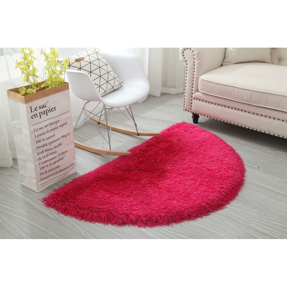 Manhattan Polyester Half Moon Area Rug, 2.5' x 4.5' - 2'5'' X 4'5''