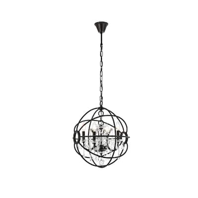 Royce Edge 4-Light Dark Bronze Pendant