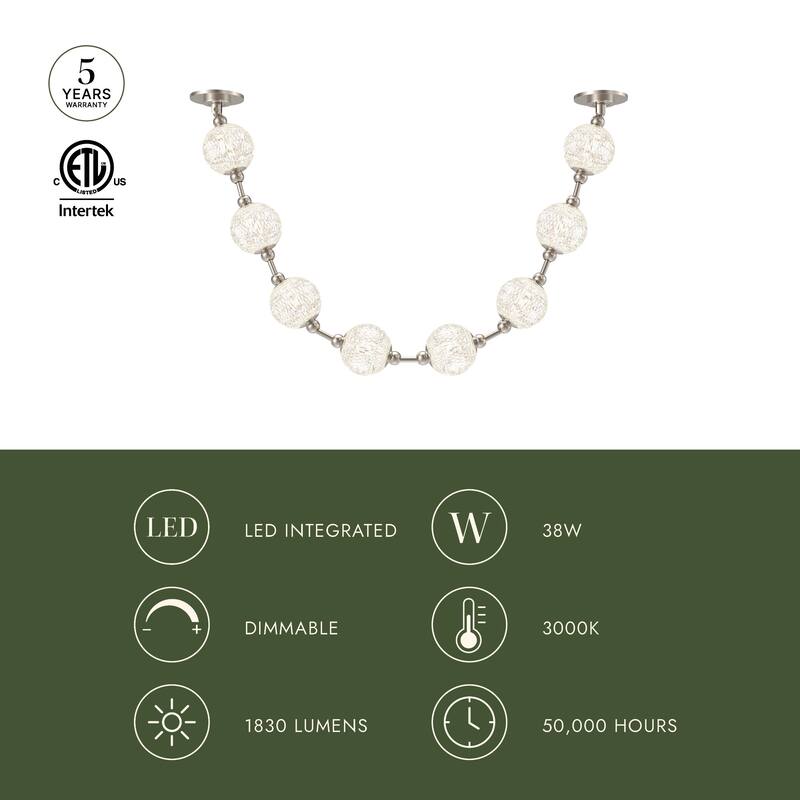 Alora Lighting PD321708 Marni 5-ft 3000K LED Linear Pendant