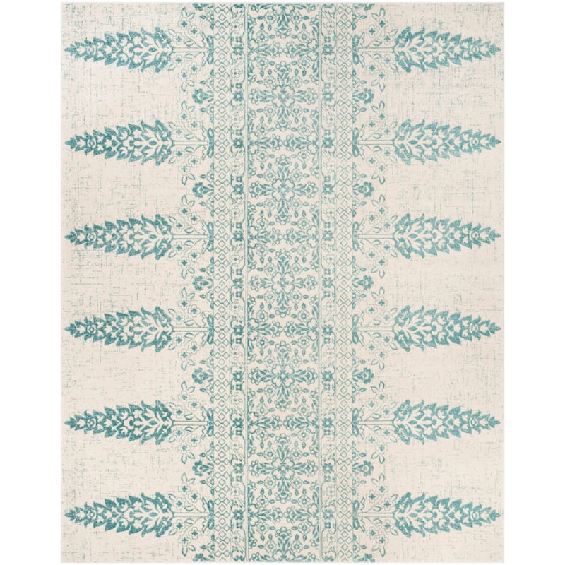 SAFAVIEH Evoke Gelinda Vintage Boho Rug - 8' x 10' - Ivory/Teal