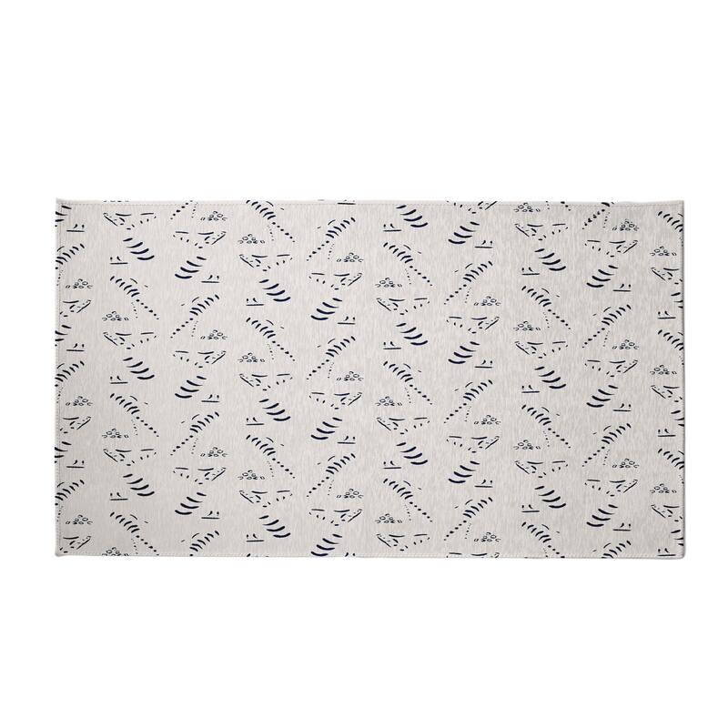 Muted Bongo Rug - 3' x 5' - Navy Blue