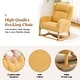 preview thumbnail 62 of 66, HOMYKA 27.3" Wide Rocking Chair for Nursery Room
