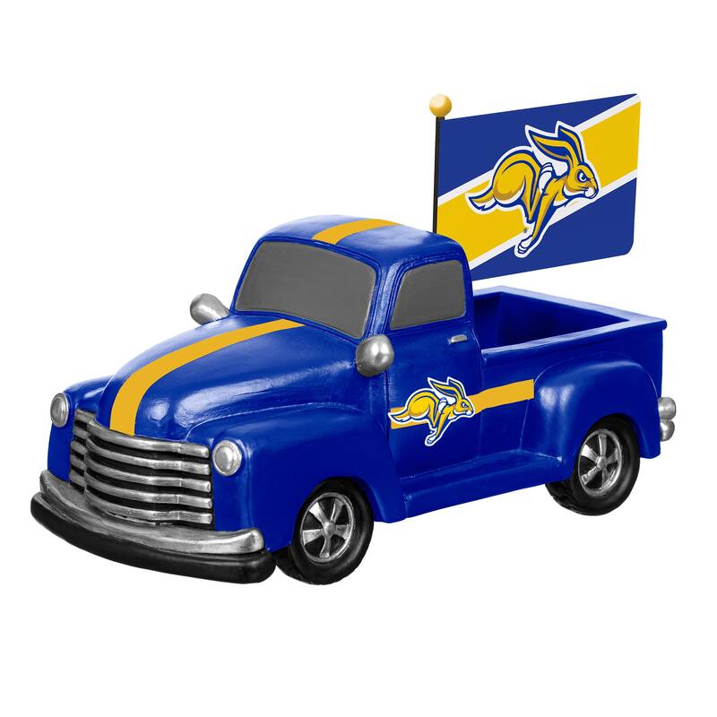 NCAA Rally Truck Garden Statue with Team Flag