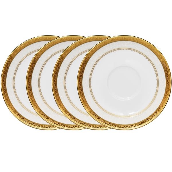Noritake Odessa Set Of 4 Saucers, 6" - Gold