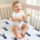 preview thumbnail 4 of 4, Sweet Jojo Designs Stag Navy Blue and White Boy 2 Pack Fitted Crib Sheets Dark Blue and White Forest Animal Antler