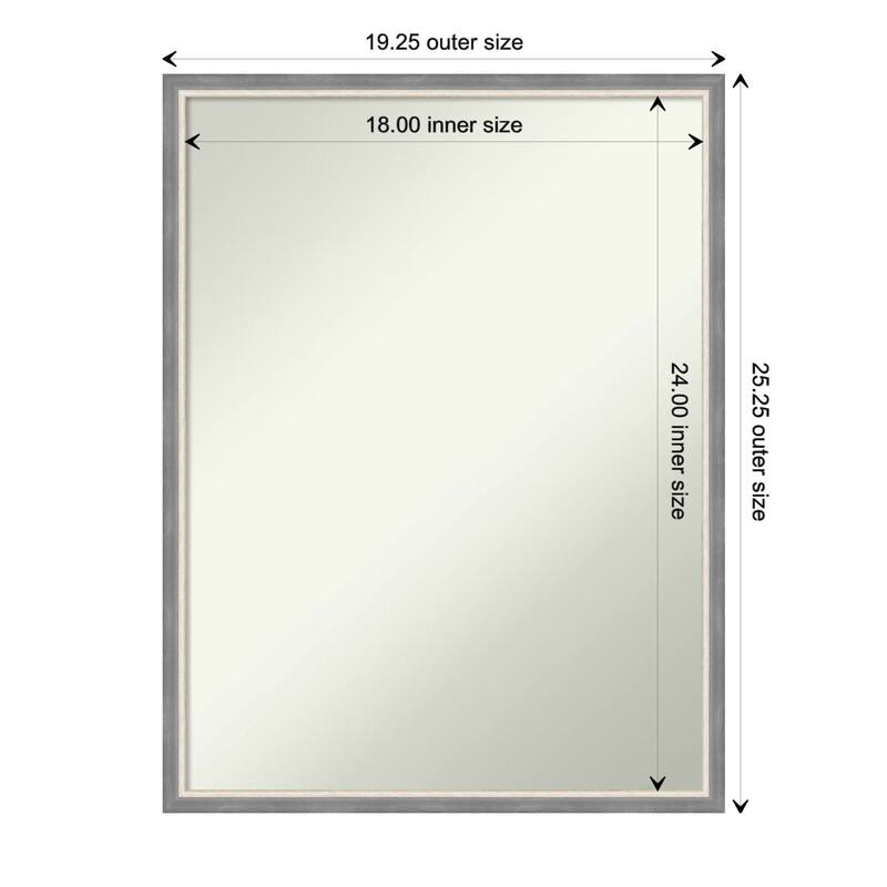 Theo Narrow Non-Beveled Wood Framed Wall Mirror