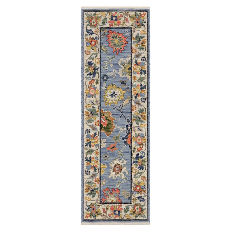 Style Haven Lawson Vintage Oriental Area Rug - 2' x 6' - Blue/ Multi