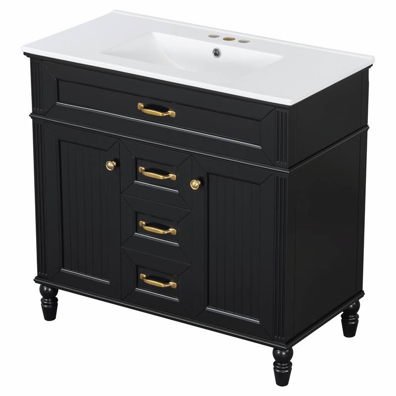 36" Bathroom Vanity with Sink Combo