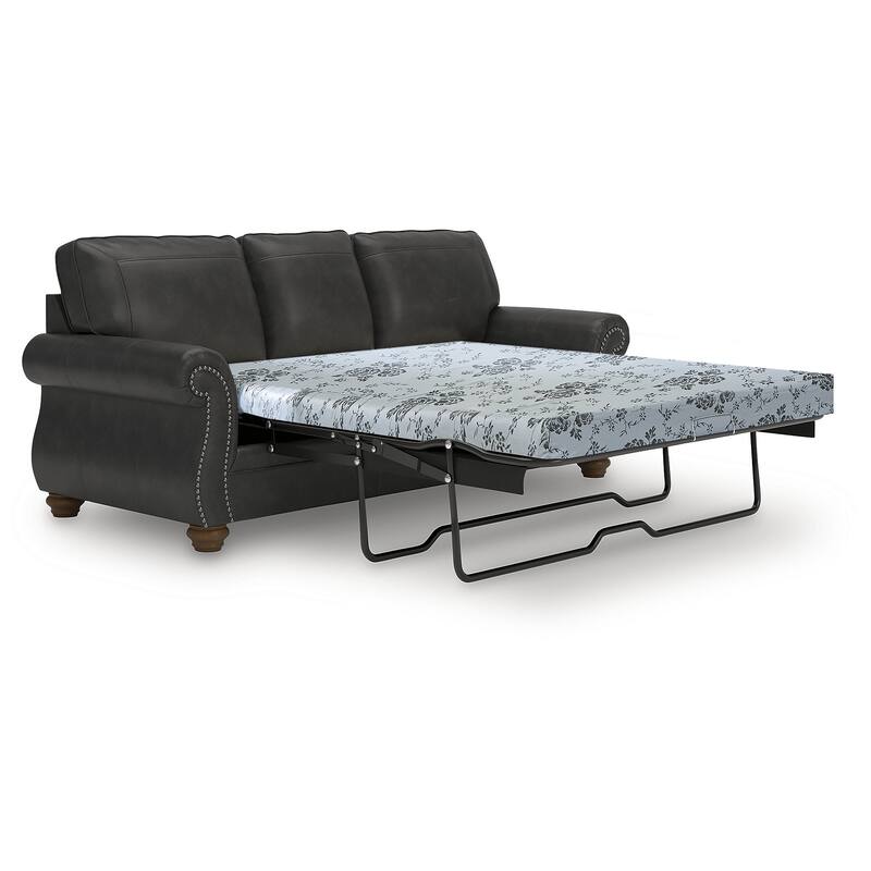 Signature Design by Ashley Shadsburne Black Queen Sofa Sleeper - 92"W x 38"D x 39"H