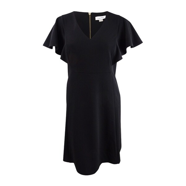 calvin klein plus size black dress
