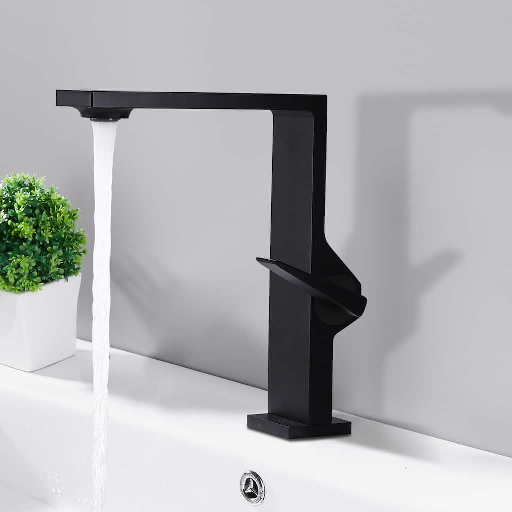 Single-Handle Deck Mounted Bathroom Faucet