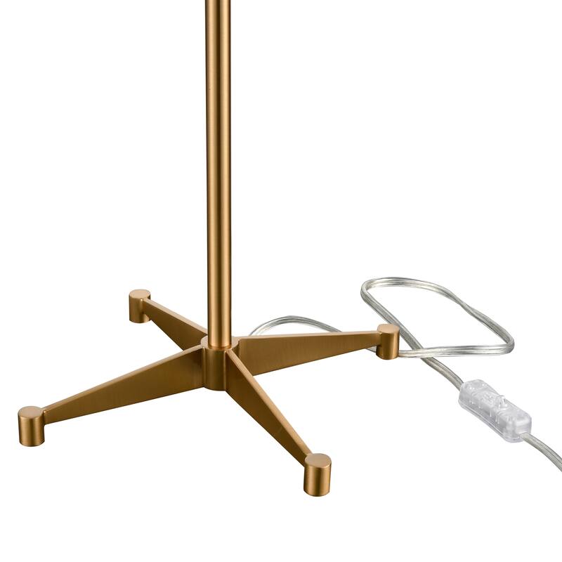 Elk Home Beaconsfield Aged Brass With Clear Tube 2 Light Table Lamp