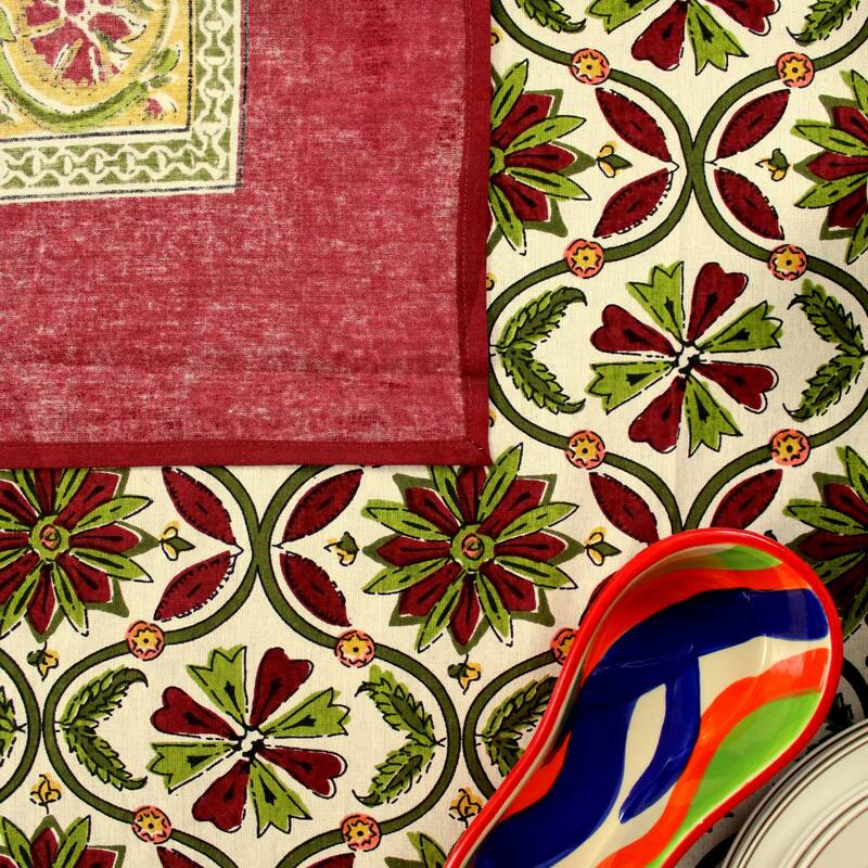 Cotton Angelic Sunflower Print Floral Tablecloth Rectangle Collection